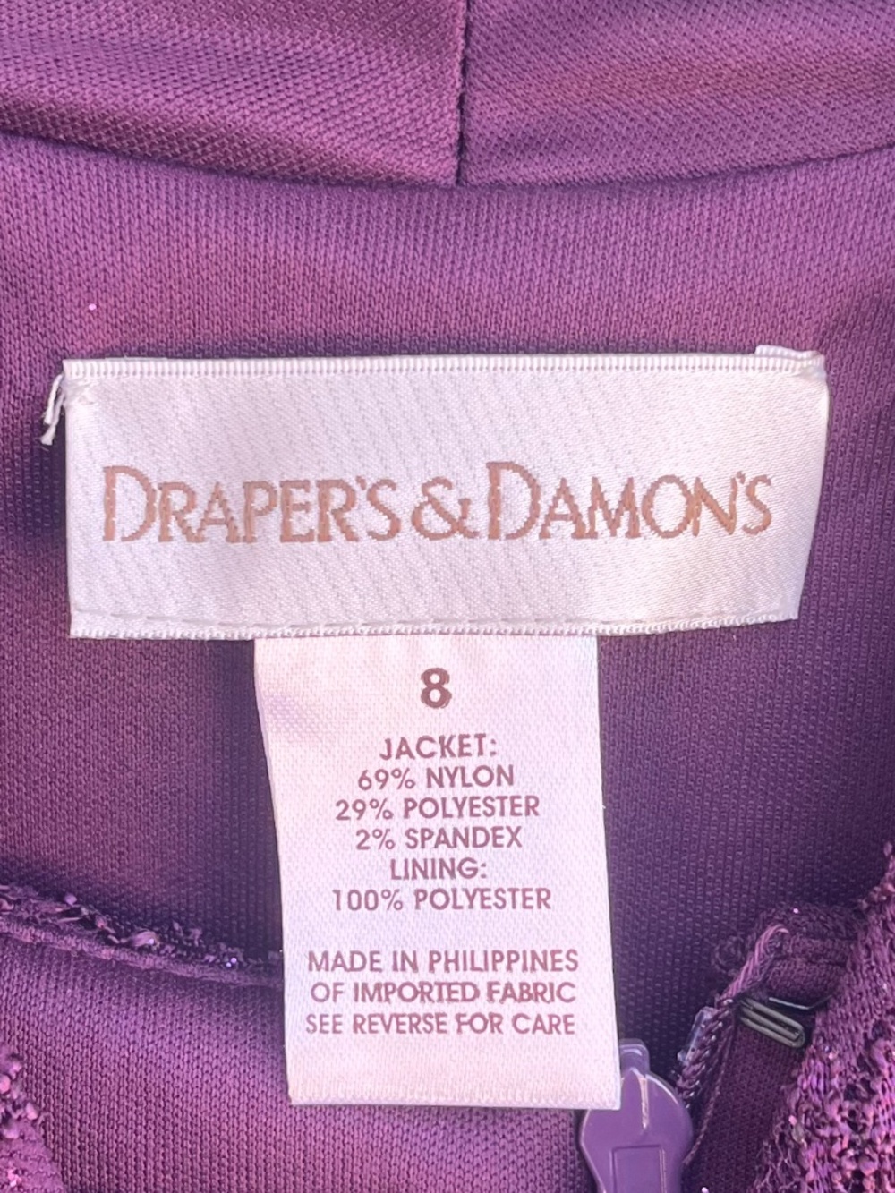 Draper's and Damon's Sparkling Two Piece Dress Set Size 8 NWT - Picture 11 of 14